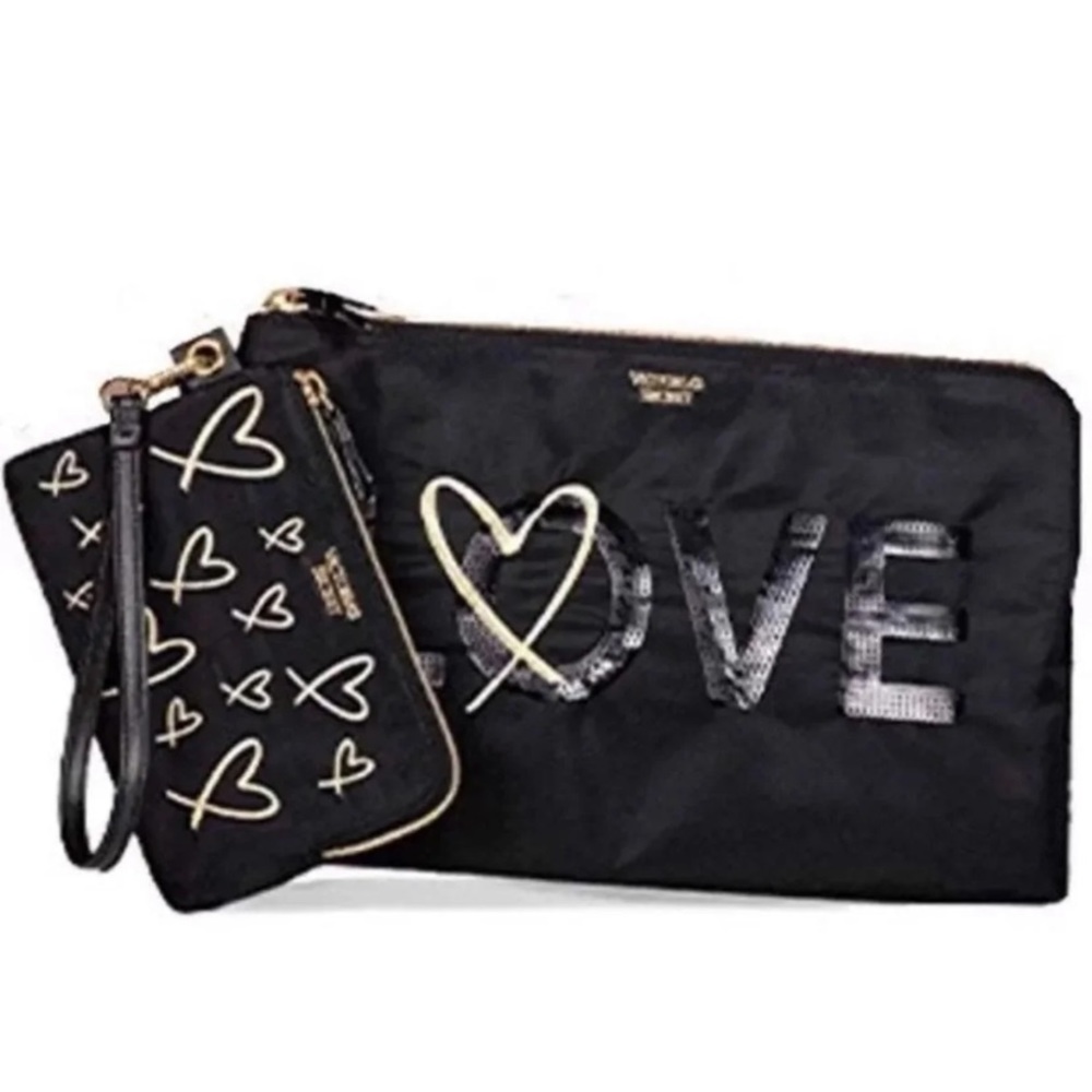 Victoria's Secret LOVE Wristlets Set of 2 NWT